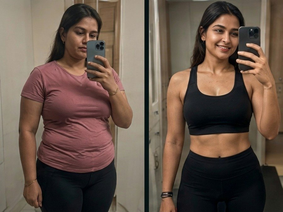 Priya M. Transformation Before and After